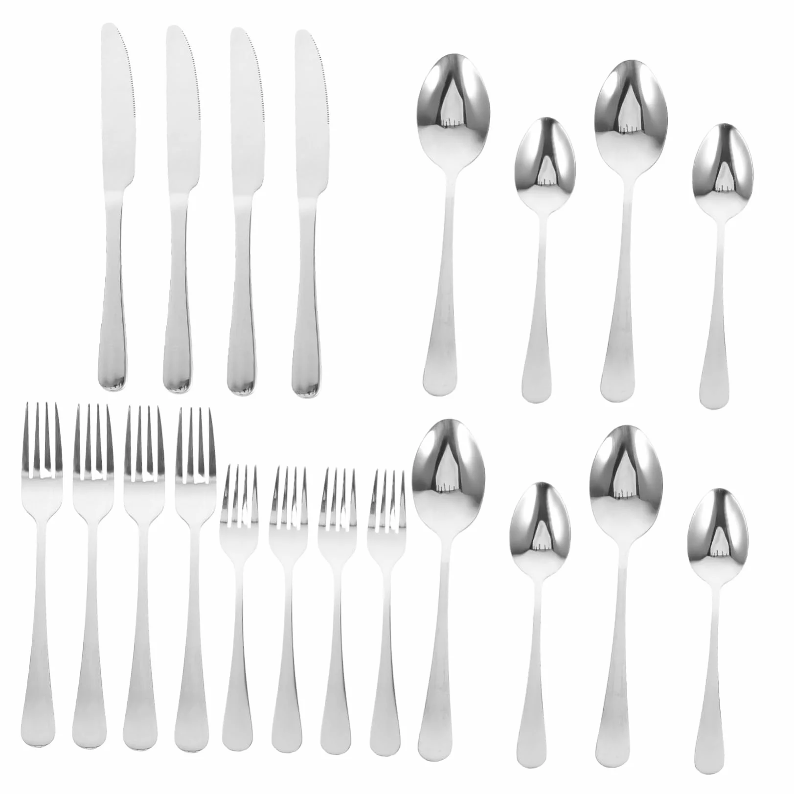 Alipis 20piezas Cubiertos Inoxidable De Diseño Innovador Para Fiestas y Comedor