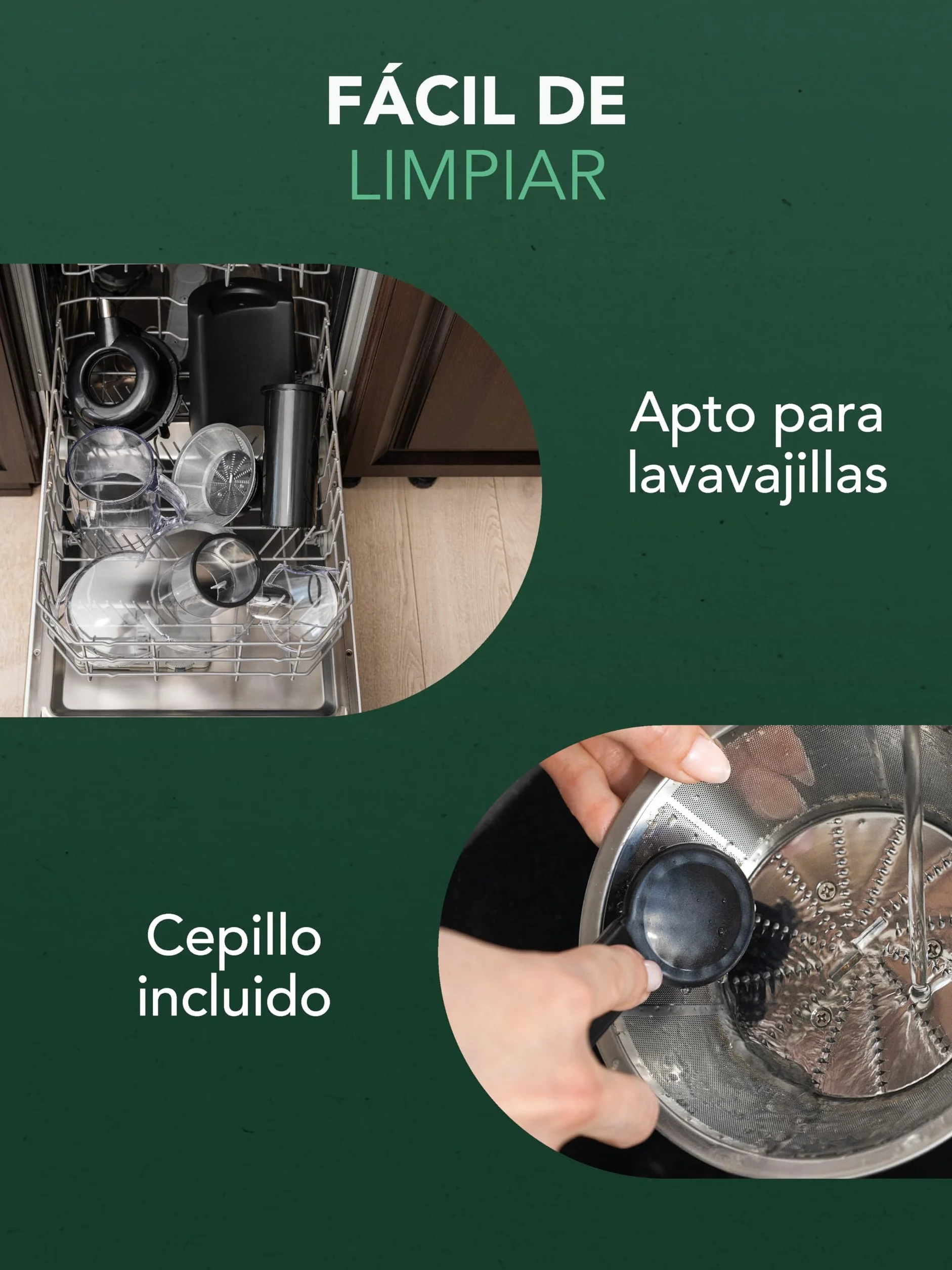 Twinzee Licuadora 850W Extractor de Zumos y Verduras Juicer Boca 75 mm 2 Velocidades