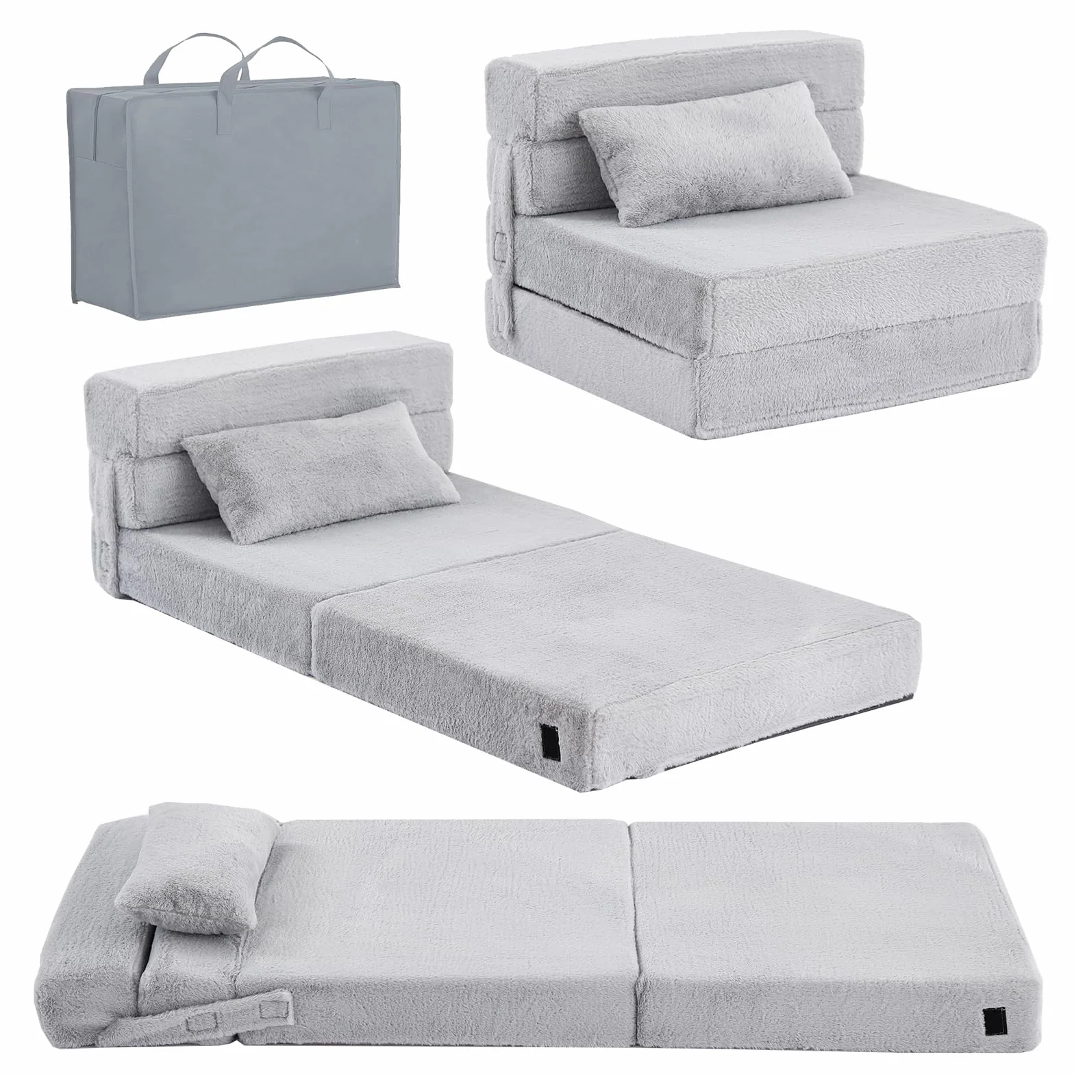 Sofá cama para niños, colchón de suelo para niños pequeños que brilla en la oscuridad, sofá modular de dinosaurio azul para bebé, sofá plegable para niños, futón plegable, cama para sala de