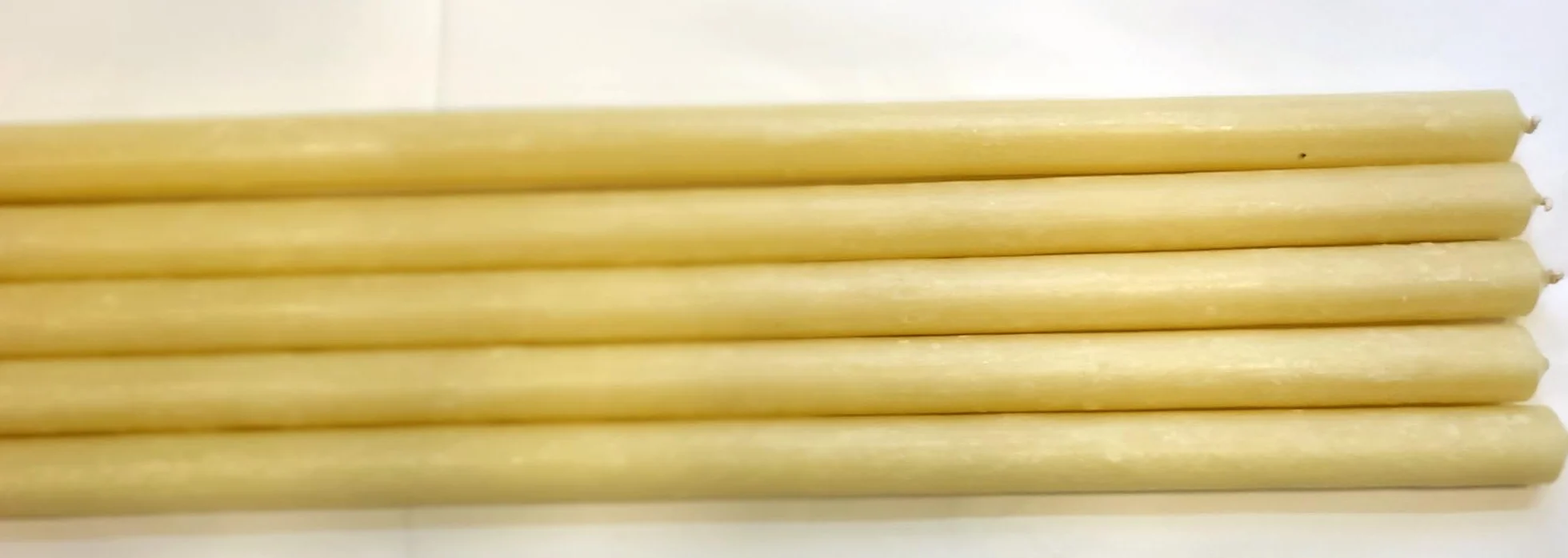 Cirios para procesiones paquete 5 unidades 59 cm x 2,2 cm diámetro Semana Santa