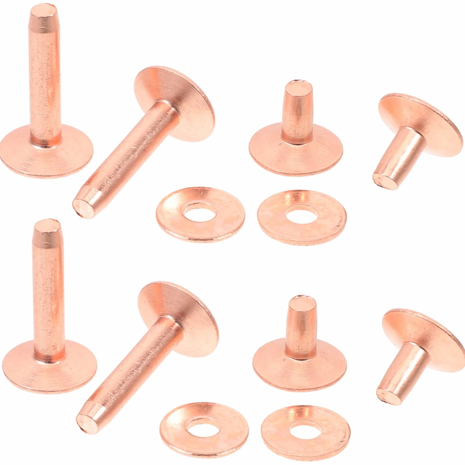 Anneome 154piezas Remaches De Metal Para Manualidades Remaches Redondos Para Cuero Ropa Zapatos y Bolsos