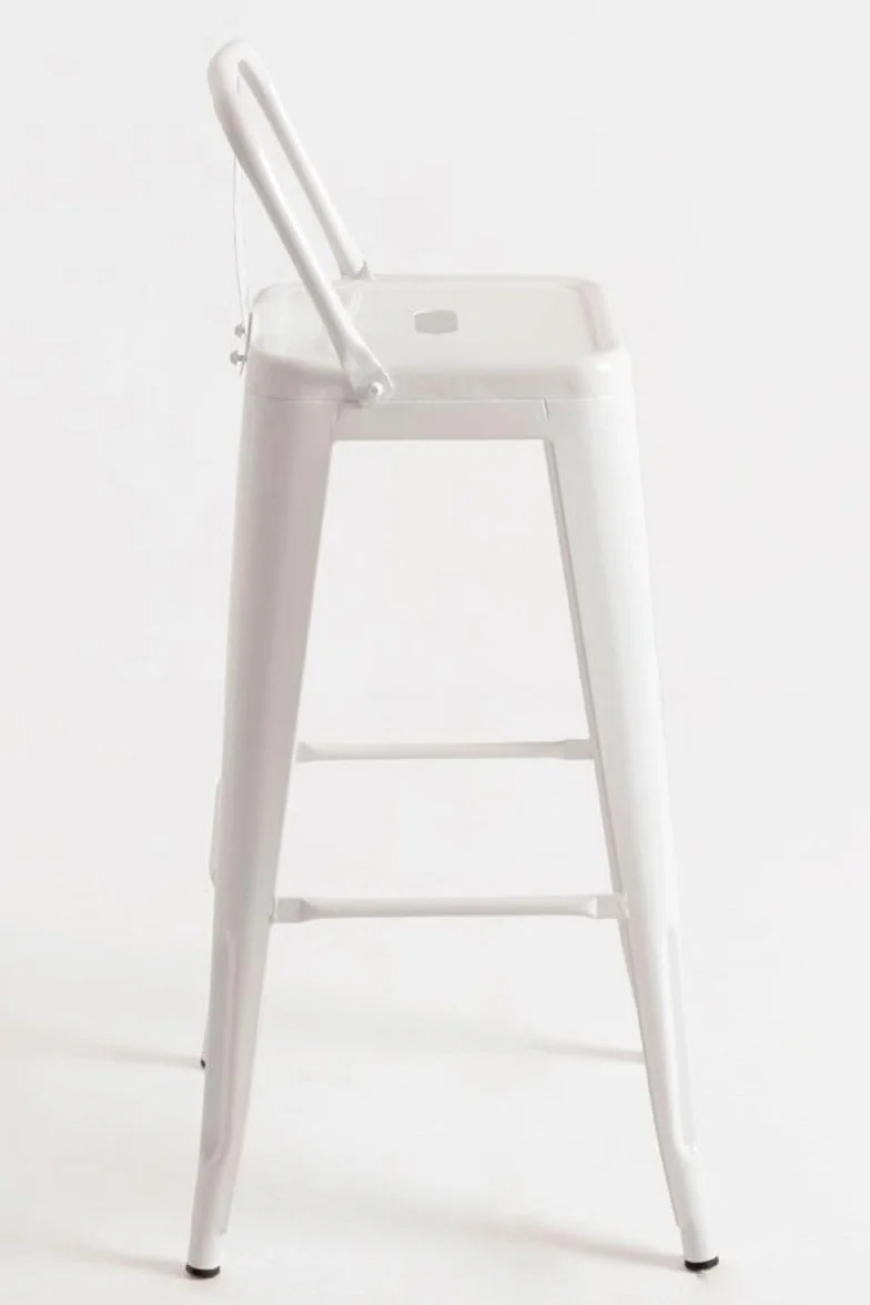 Regalos Miguel - Pack 2 Taburetes Torix Respaldo 100 cm - Blanco