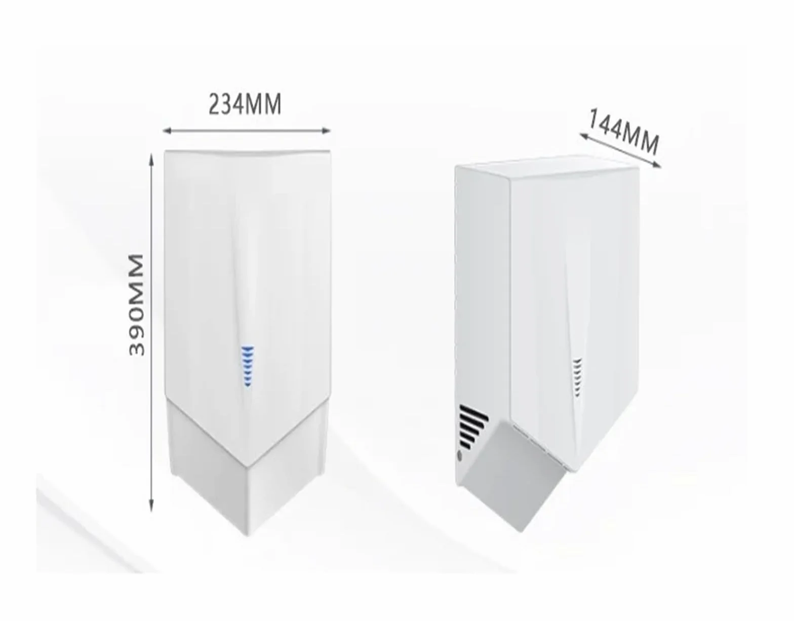 Secador de Manos eléctrico automático con Chorro de Aire en Forma de V for baños comerciales