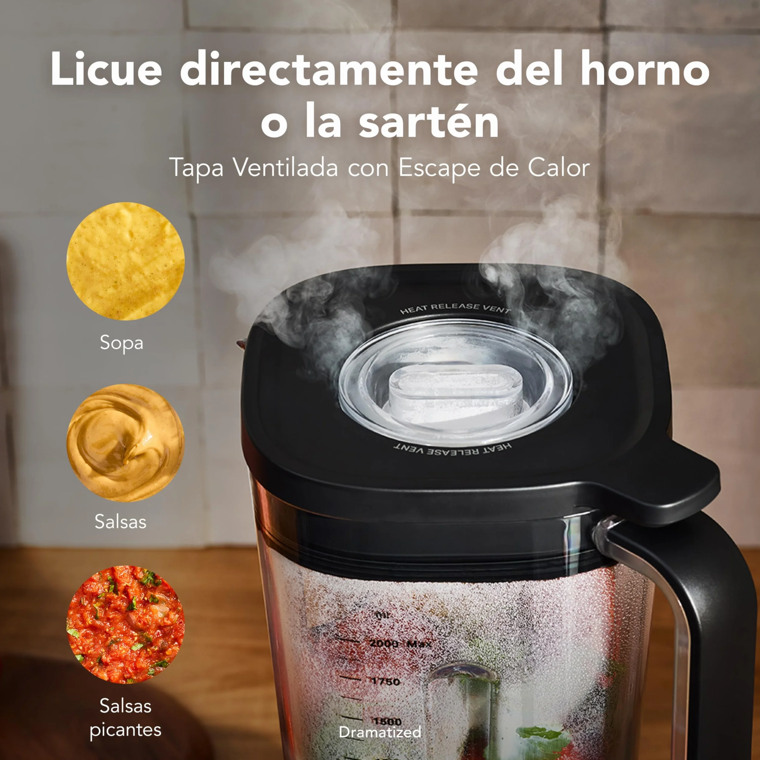KitchenAid Batidora Pure Power, Jarra 2L Sin BPA, 10 Velocidades, Hielo y Smoothie, Cuchillas Asimétricas de Acero, Base Metal Fundido, Rojo Imperio