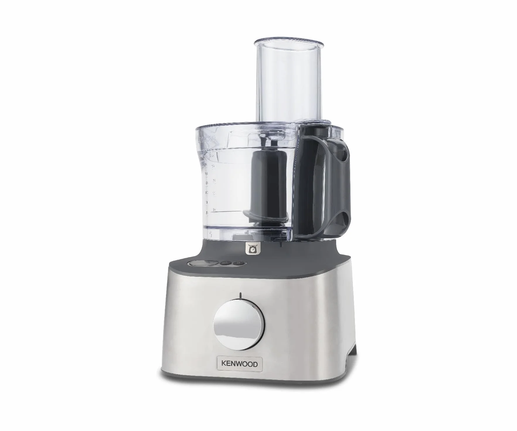 Kenwood Multipro Compact Procesador Robot de Cocina, Bol de 1,2L, Batidora de Vaso de 1,2L, Gancho para Amasar, Varillas, Discos para Cortar y Rallar, Molinillo de Especias, 800 W, FDM313S, Plata