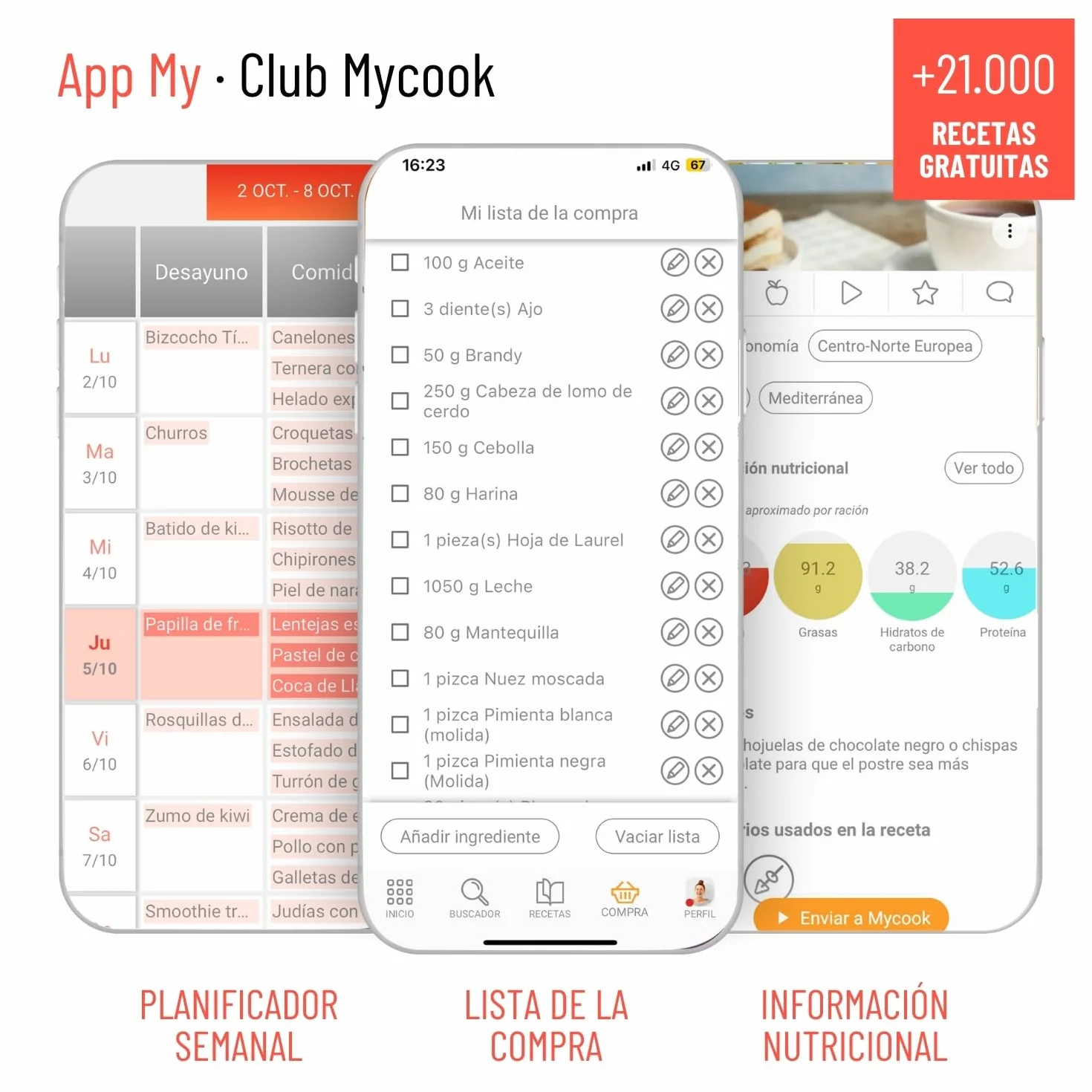 Taurus Mycook Next - Robot de Cocina con wifi, pantalla XXL, cocina por voz, inducción, cocción lenta o alta temperatura, sous-vide, 30 funciones, 2000W, jarra 3.75L, app mycook + accesorios