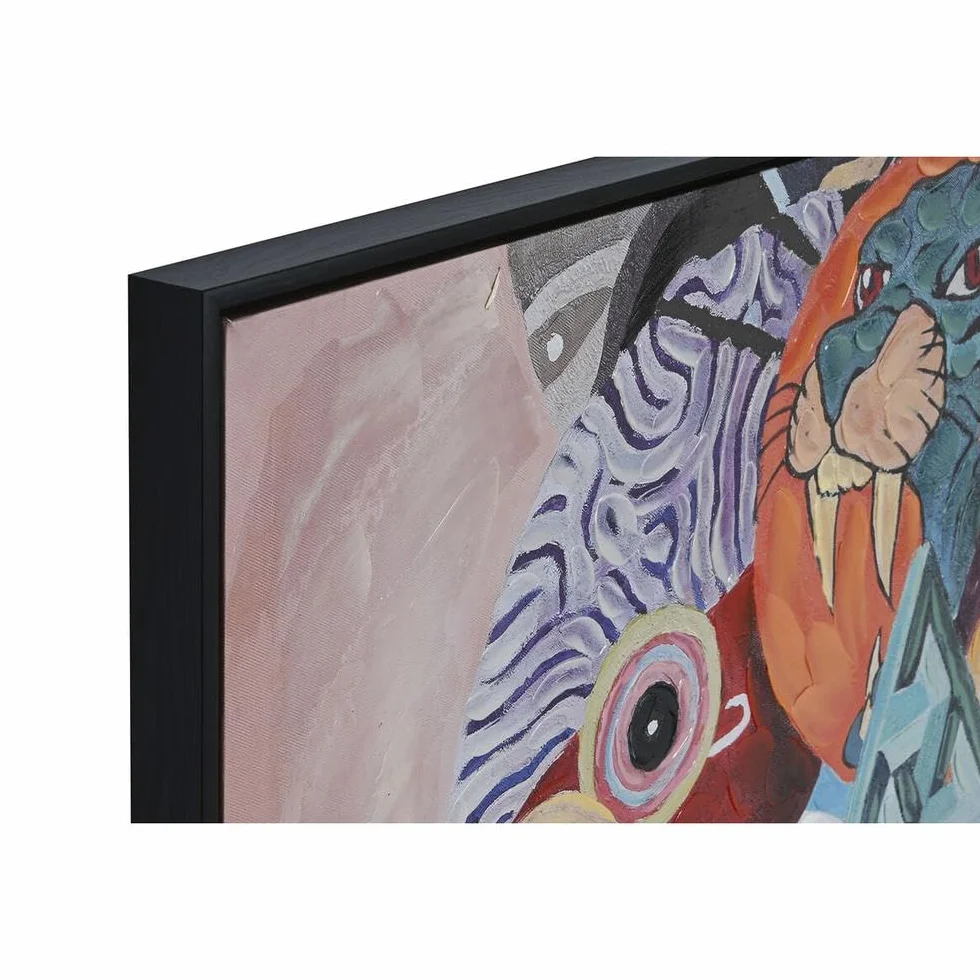 Cuadro Abstracto Moderno 100 x 3,5 x 100 cm (2 Unidades)