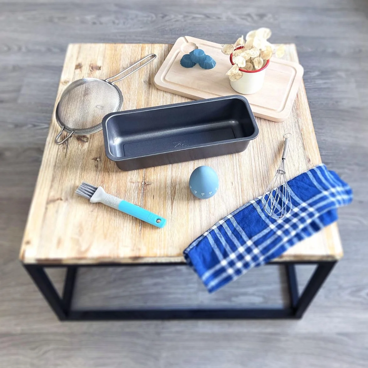 Dr. Oetker Back Harmonie, Juego Repostería Desmontable de 1 y 2 Fondos, Molde Rectangular y Rosco Alto en Acero con Revestimiento Antiadherente Especial, Color Negro, 4 uds