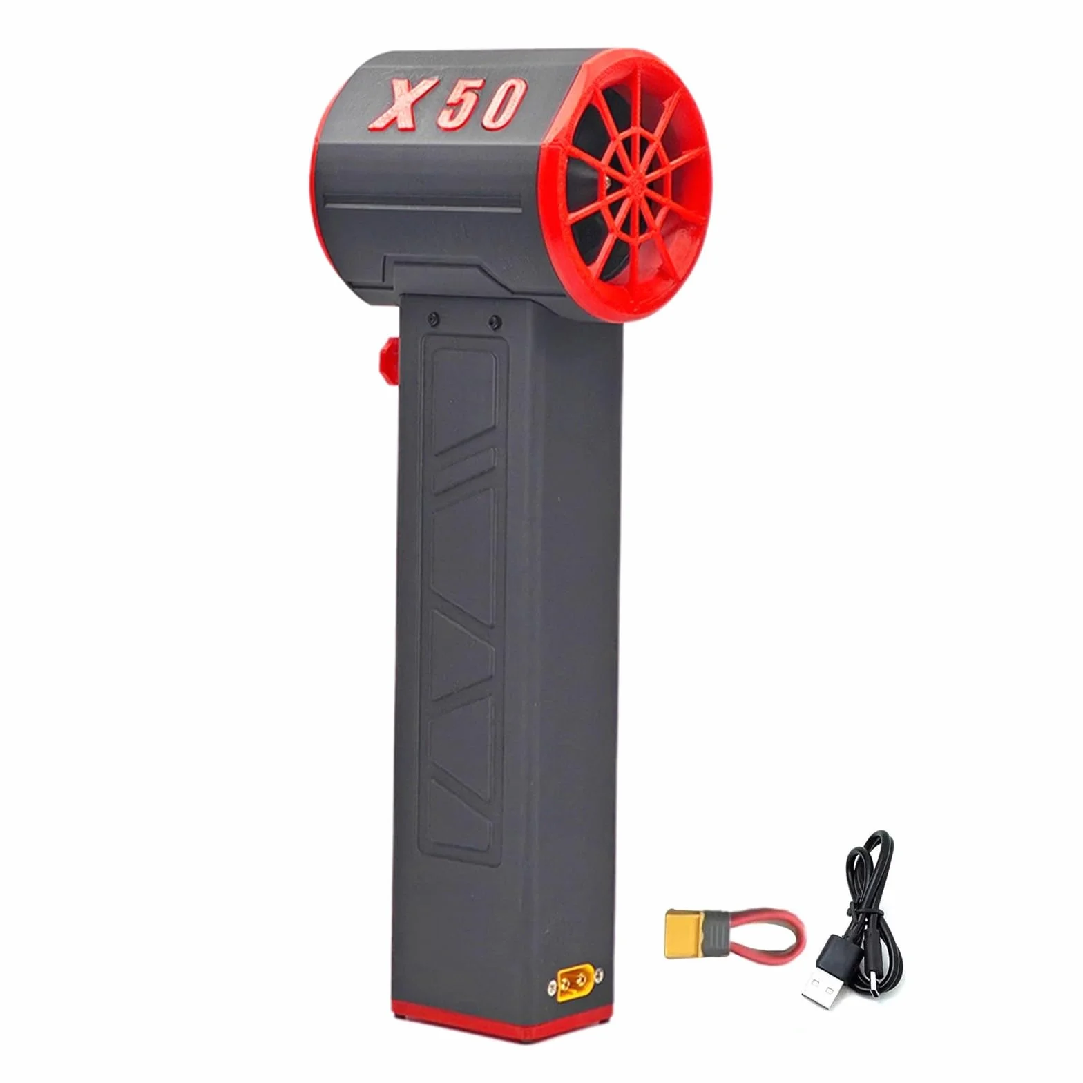 RANRAO Portátil seco para turbo de mano X50, motor sin escobillas, ventilador de conducto de alta potencia, soplador de aire para limpieza al aire libre y secado de automóviles (negro)