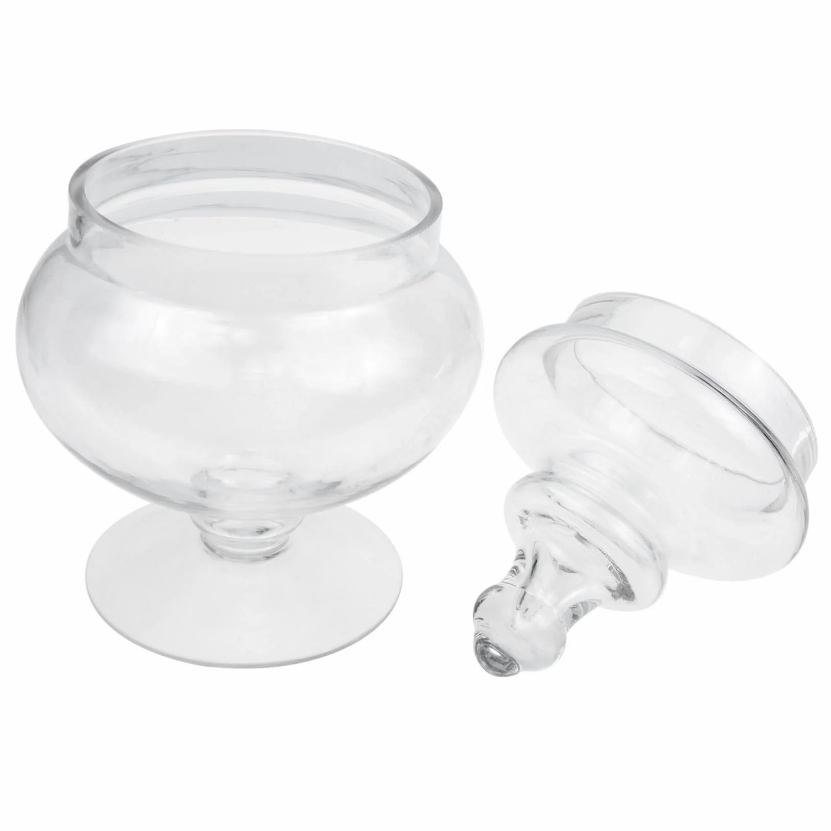 Amosfun Tarro de Vidrio con Cierre Hermético con Tapa para Dulces y Frutos Secos y Diseño Elegante, Adecuado para Tiendas y Restaurantes