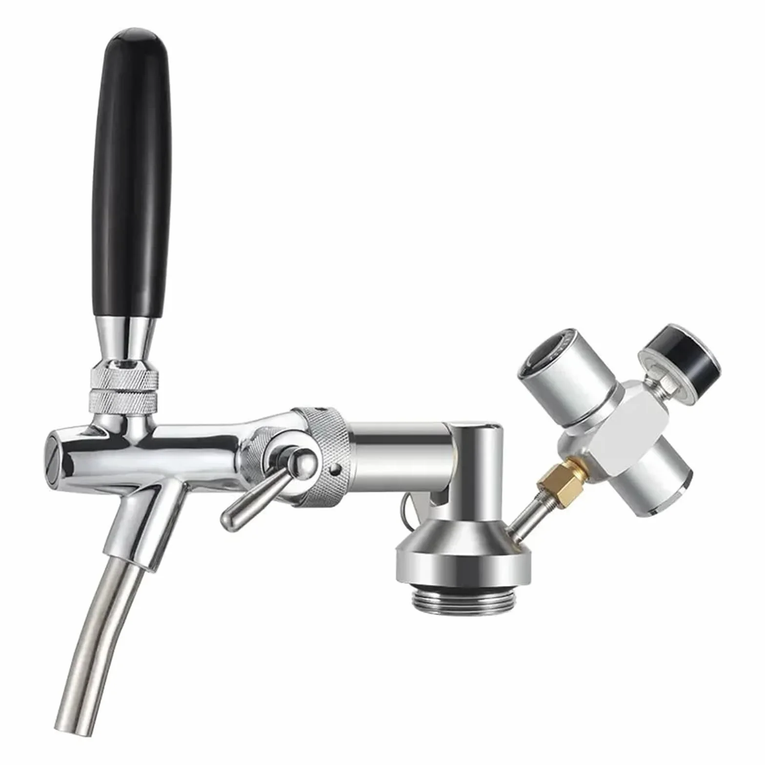 Kit de mini barril para elaboración casera de cerveza (barril de cerveza de 5 l, grifo ajustable, cargador de CO2 de 60 psi y lanza para barril de cerveza), desodorante para cerveza, accesorios par