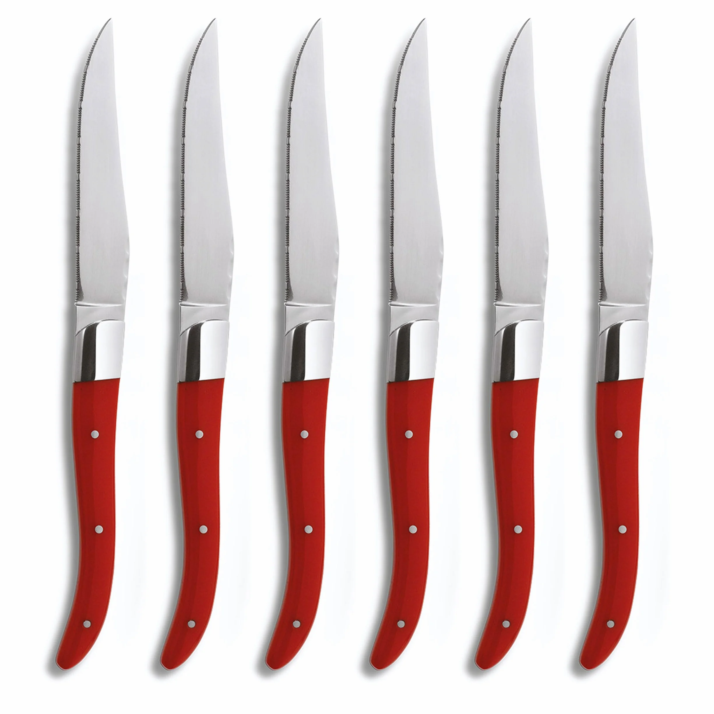 Comas - Cuchillo Chuletero ARC 6 piezas Comas Rojo 225 mm.