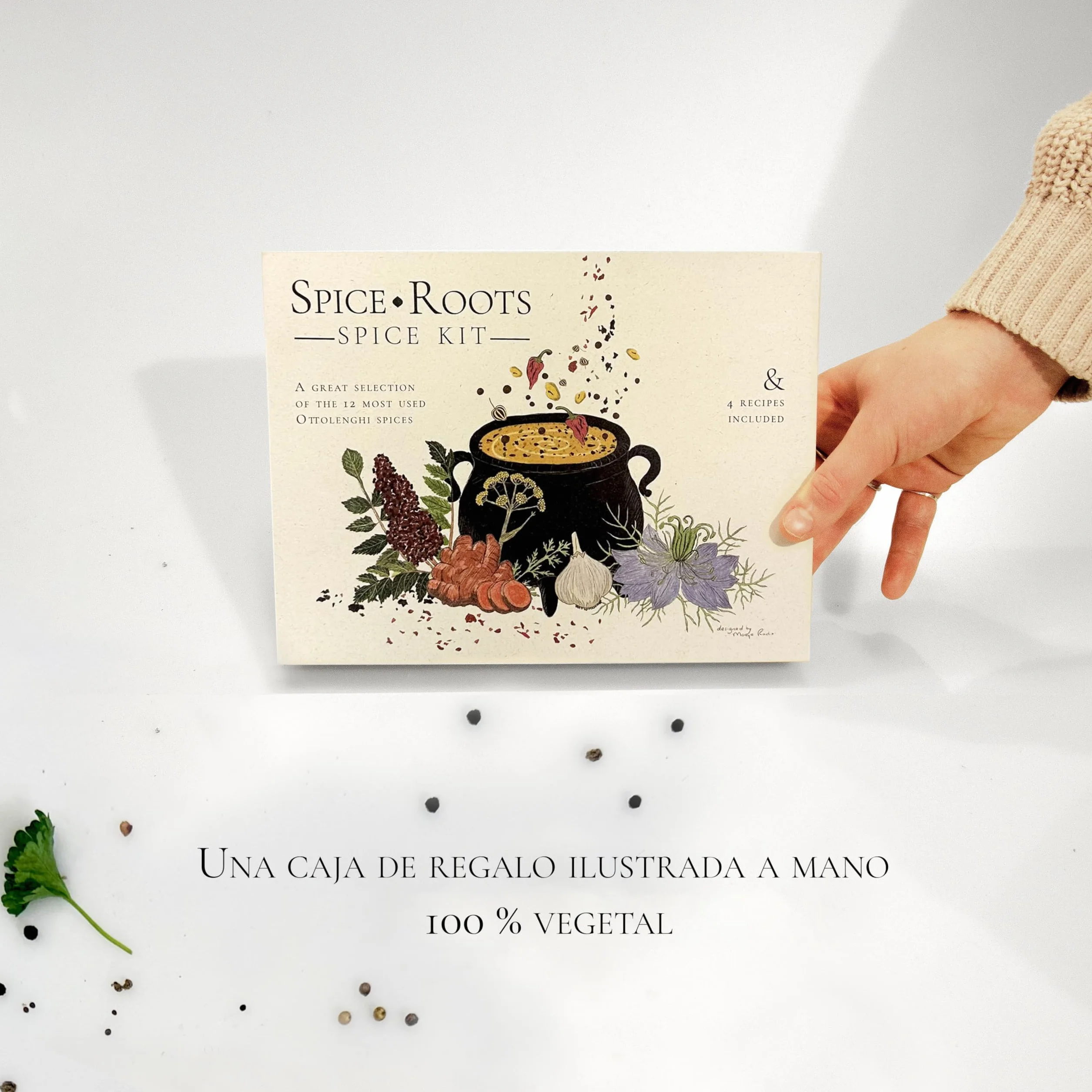 Set de Especias Gourmet – 12 Mezclas Premium Inspiradas en Ottolenghi | Caja Regalo para Cocina con Tarros de Especias Naturales | Regalo Gastronómico para Foodies