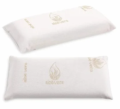 Almohada Viscoelástica 70 cm | Núcleo viscoelástico compacto | Tejido Aloe Vera | 70 cm | Termorregulable | Doble funda cremallera | Lavable a máquina