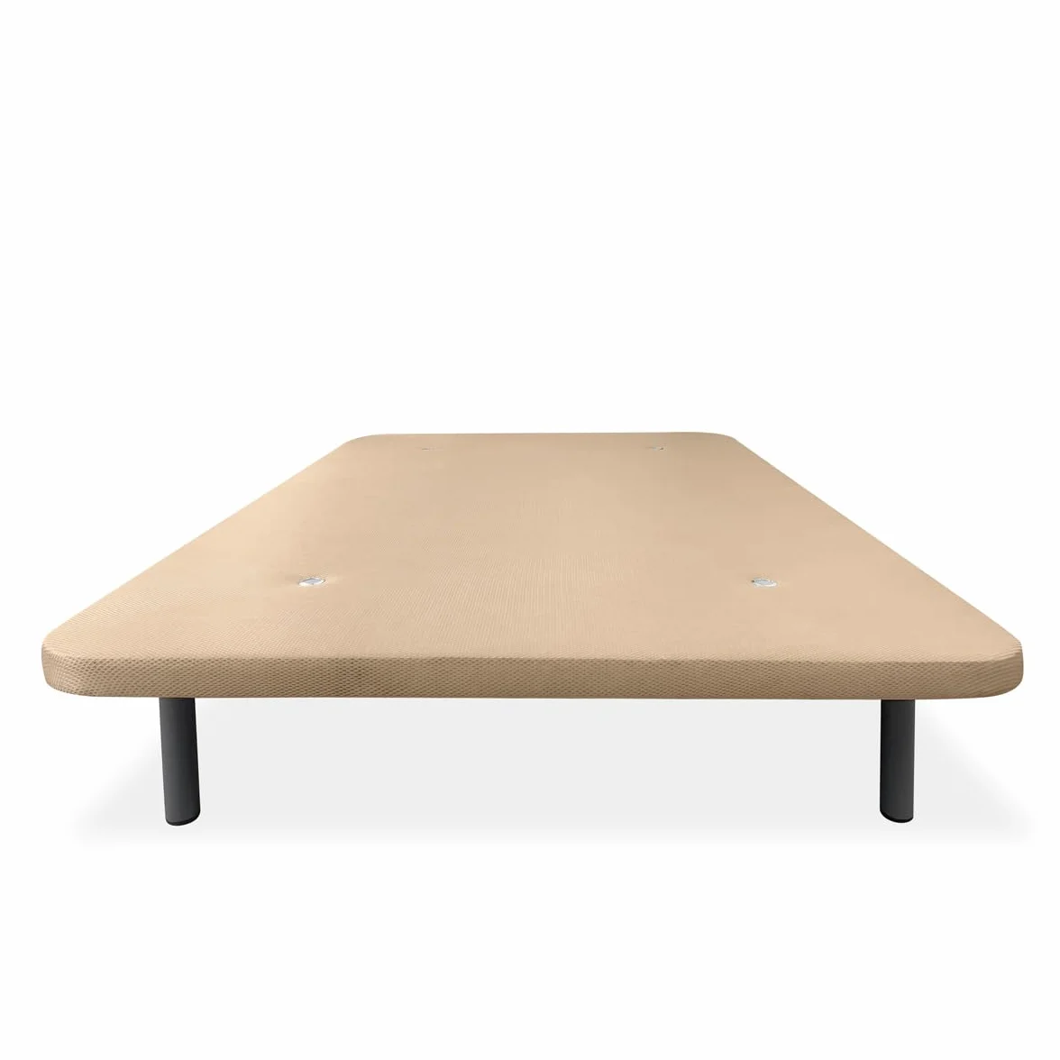 Homey - Base Tapizada 3D Extra Reforzada, Gran Estabilidad, con Barras de Refuerzo y 6 Patas metálicas roscadas de 27cm, 135x190, Beige