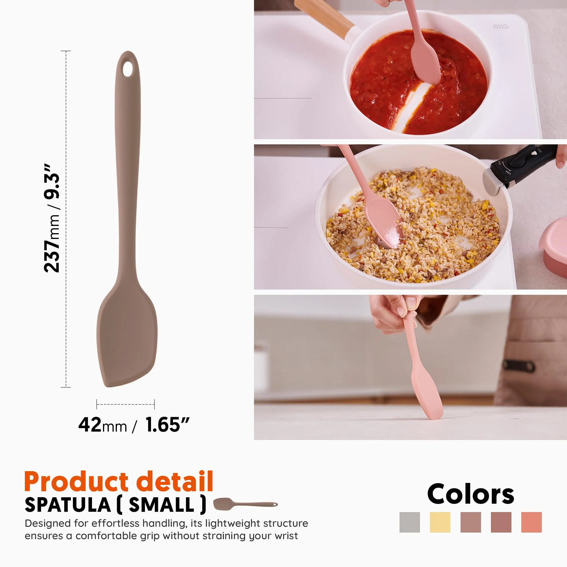 Cuchara de cocina (TaupeBrown_Espátula, S)