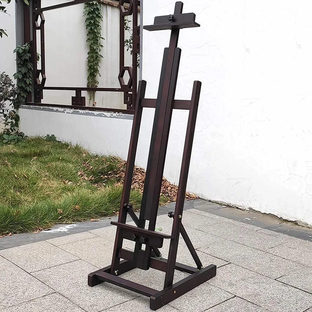 Caballete de trípode ajustable para artistas, madera de haya, para exhibición de lienzo, caballete grande para pintura de estudio, caballete de arte de mesa, ideal para dibujar y exhibir
