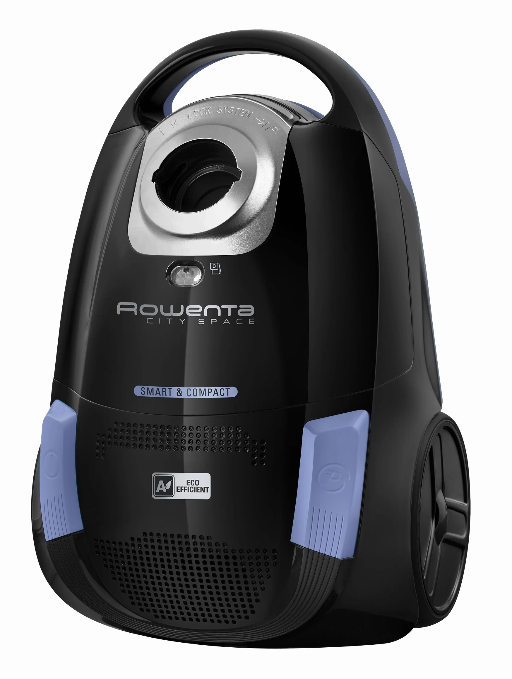 Rowenta RO2611 Aspiradora con Bolsa, 2.5 litros, 78 Decibelios, Negro/Azul