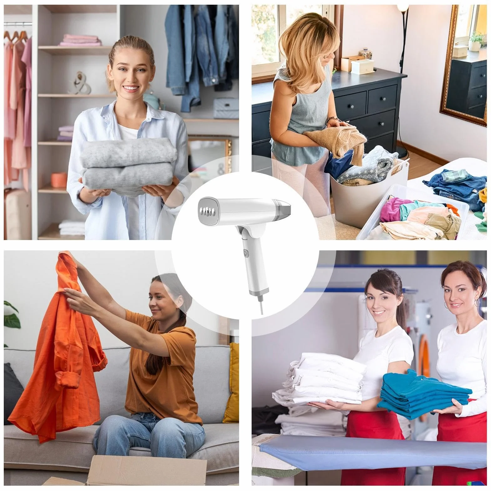 Plancha De Viaje A Vapor 1300W Plegable Antifugas Prensa De Tela | Pequeña máquina planchadora de mano Para Mujeres Hombres Estudiantes Hogar Dormitorio Salón Armario Residencia Viaje Camisas