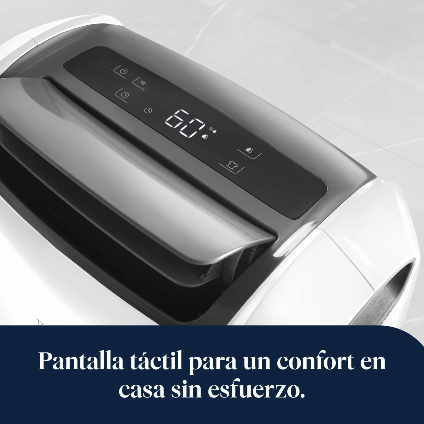 De’Longhi Tasciugo AriaDry Multi - Deshumidificador Doméstico Portátil, 25L/Día de deshumidificación, Función Secado de Ropa, Anti-Moho, Silencioso, Temporizador, Blanco (DDSX225)
