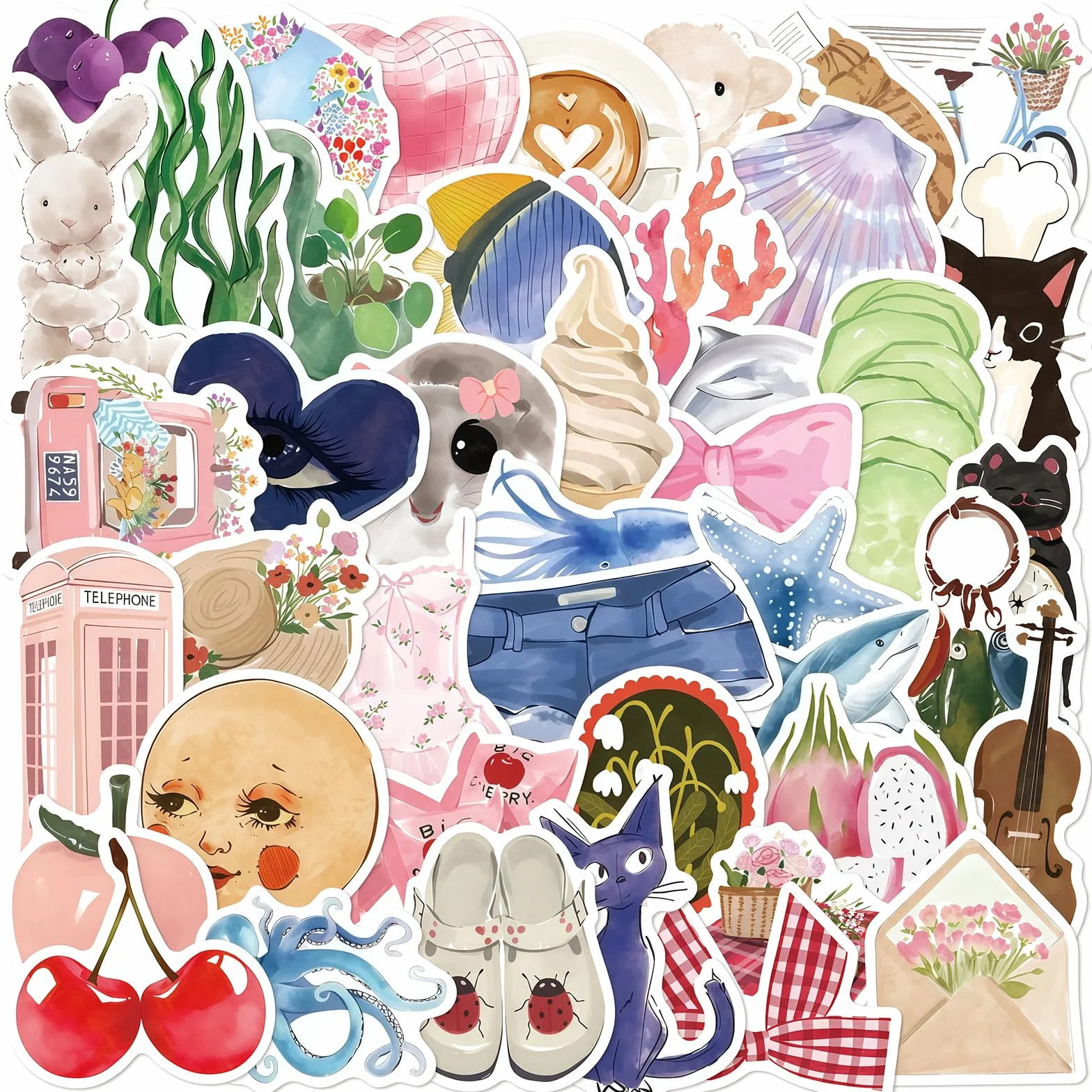 100 Stück Vintage Autoadhesivos Sticker Aesthetic Vinilo Impermeables Pegatinas para Botellas de Agua Scrapbooking