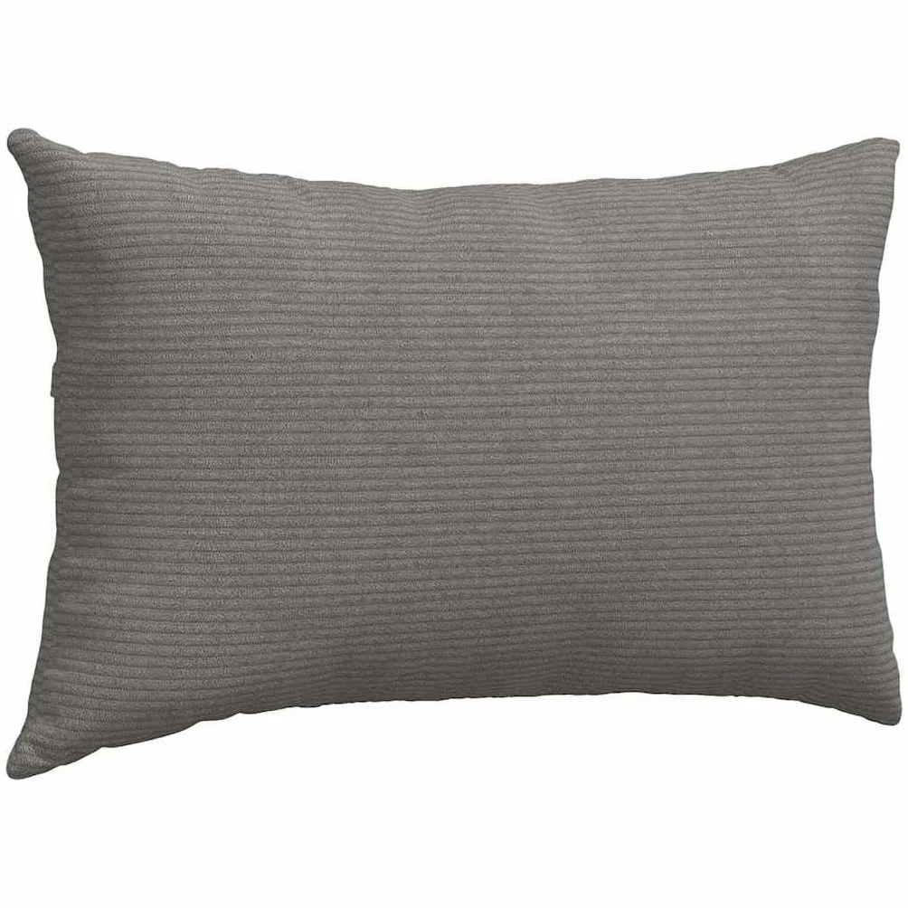 Juego de 2 cojines para sofá de 50 x 30 cm – Cojines decorativos modernos de pana suave – Cojines con funda y relleno – Gris claro – Cojines decorativos estables para salón y dormitorio