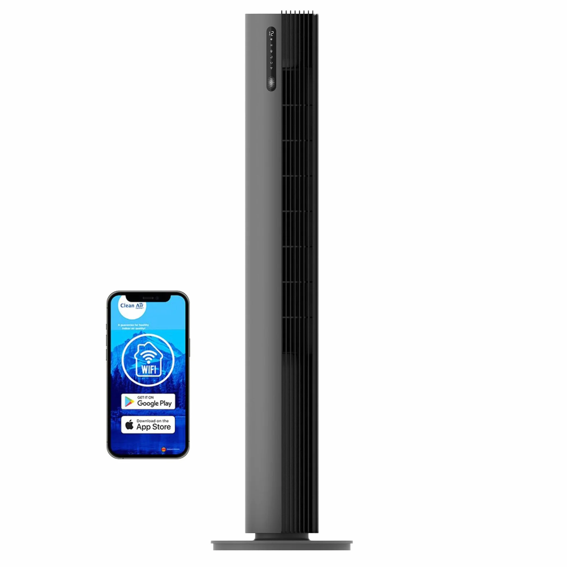 Clean Air Optima Ventilador de torre de lujo con ionizador CA-407G Smart