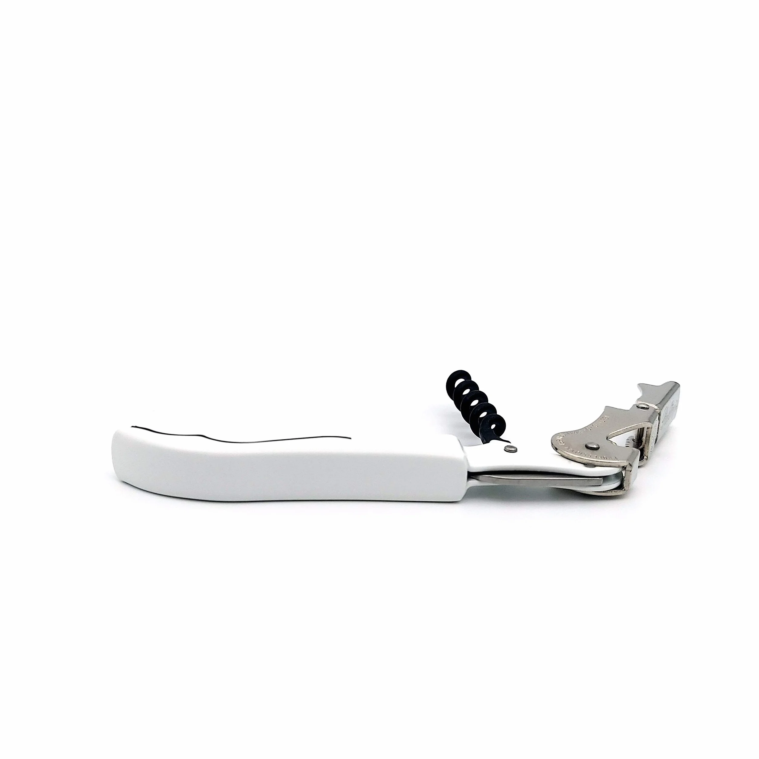 Pulltap's Sacacorchos clásico con doble bisagra para llave de vino, para zurdos (blanco), regular