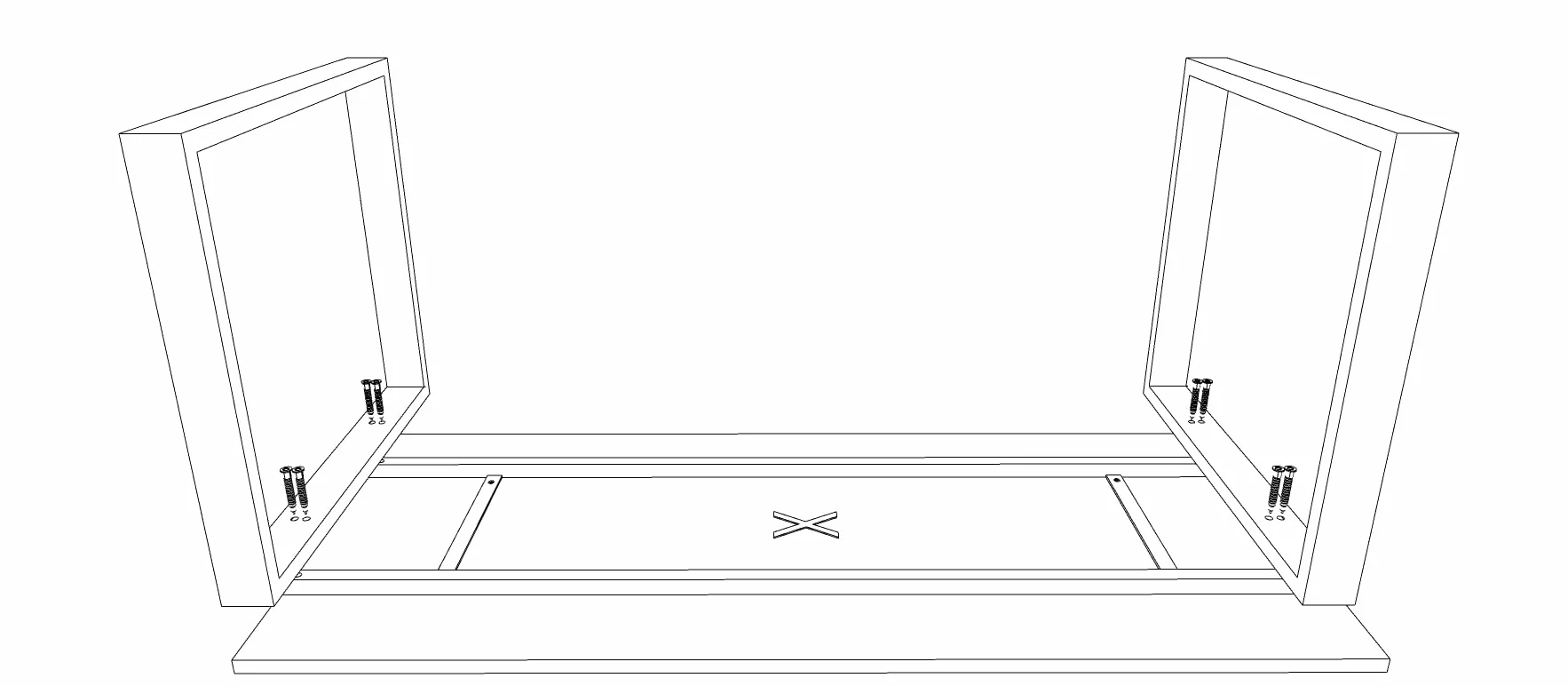 Mesa de Oficina con Estructura de Marco Cerrado Negro, para teletrabajo, despachos, Sala de Estudios y Ordenadores. con Gran amplitud para Dar más Comodidad. (Roble, 200x80)
