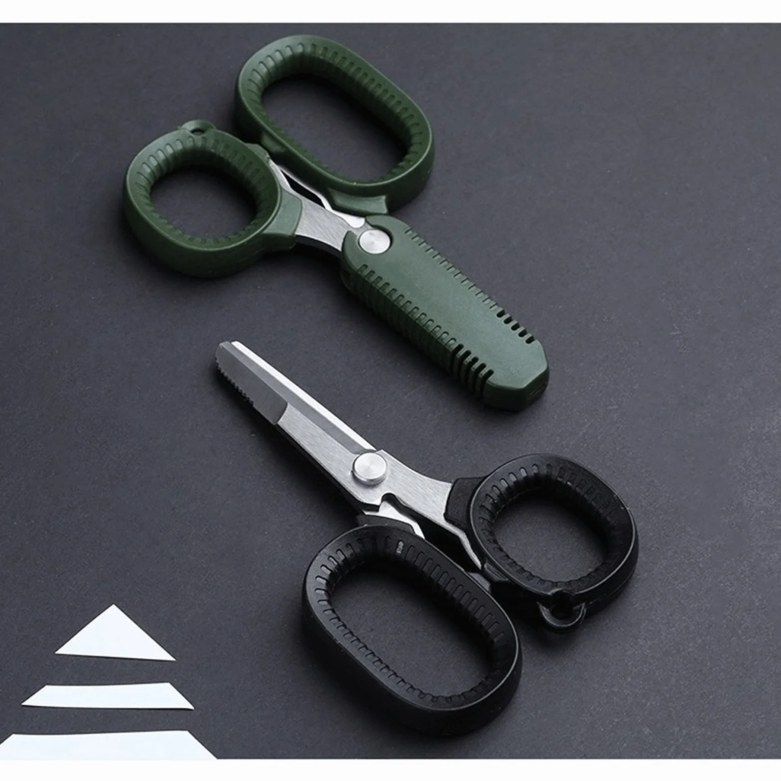 Tijeras de cocina Juego de tijeras para detalles de alta precisión Puntas afiladas y finas | Corte de papel, álbumes de recortes, costura (negro)