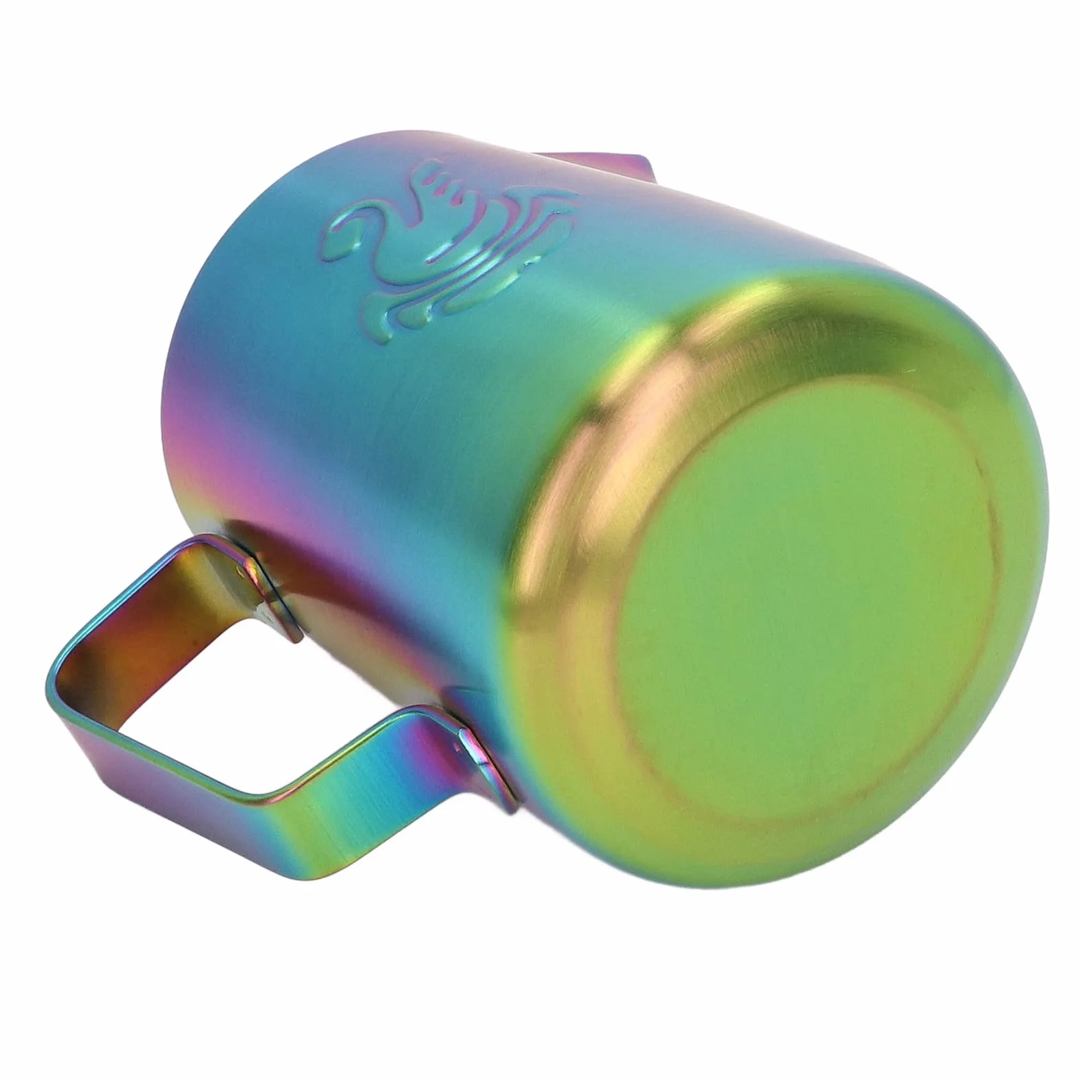GLOGLOW Jarra de Espuma de Leche Acero Inoxidable 380ml Pico águila para Cappuccino Latte Art