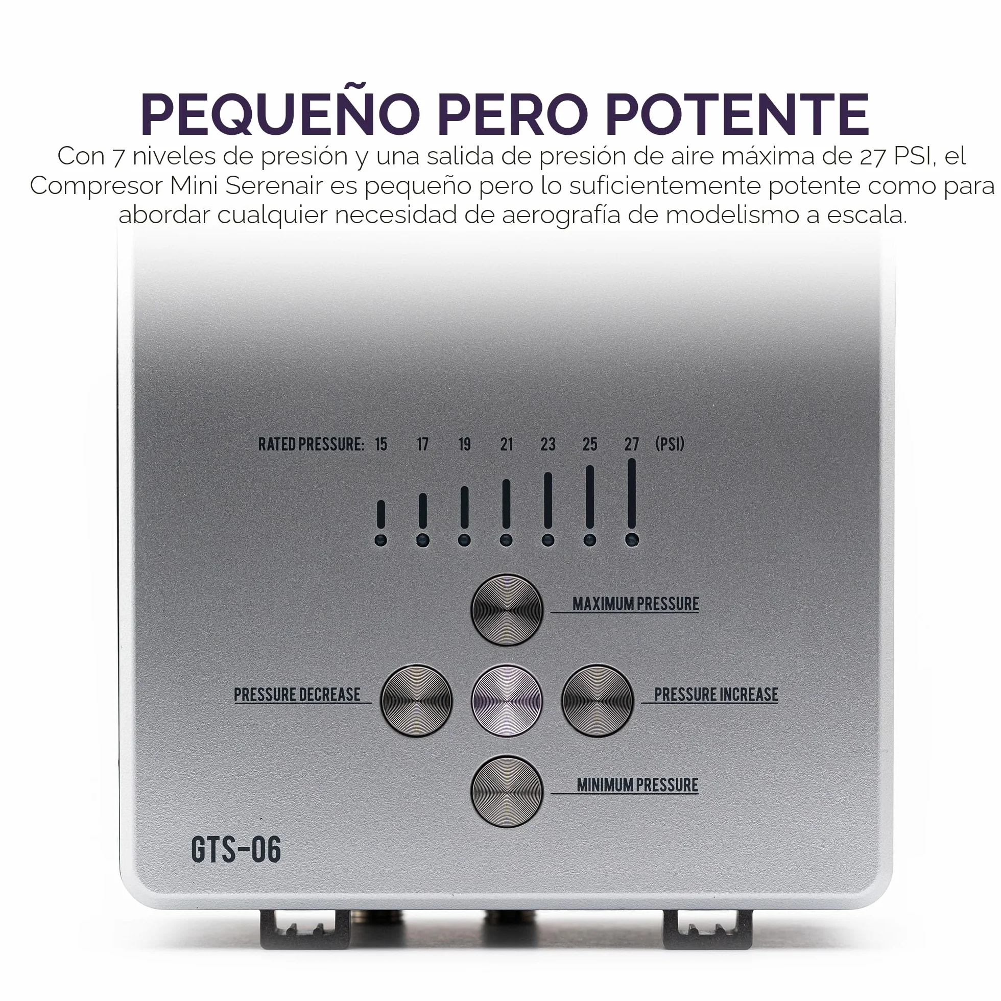 Kit de aerógrafo Gaahleri, Serie Ambition GTS-06, aerógrafo y compresor de aire con control de aire