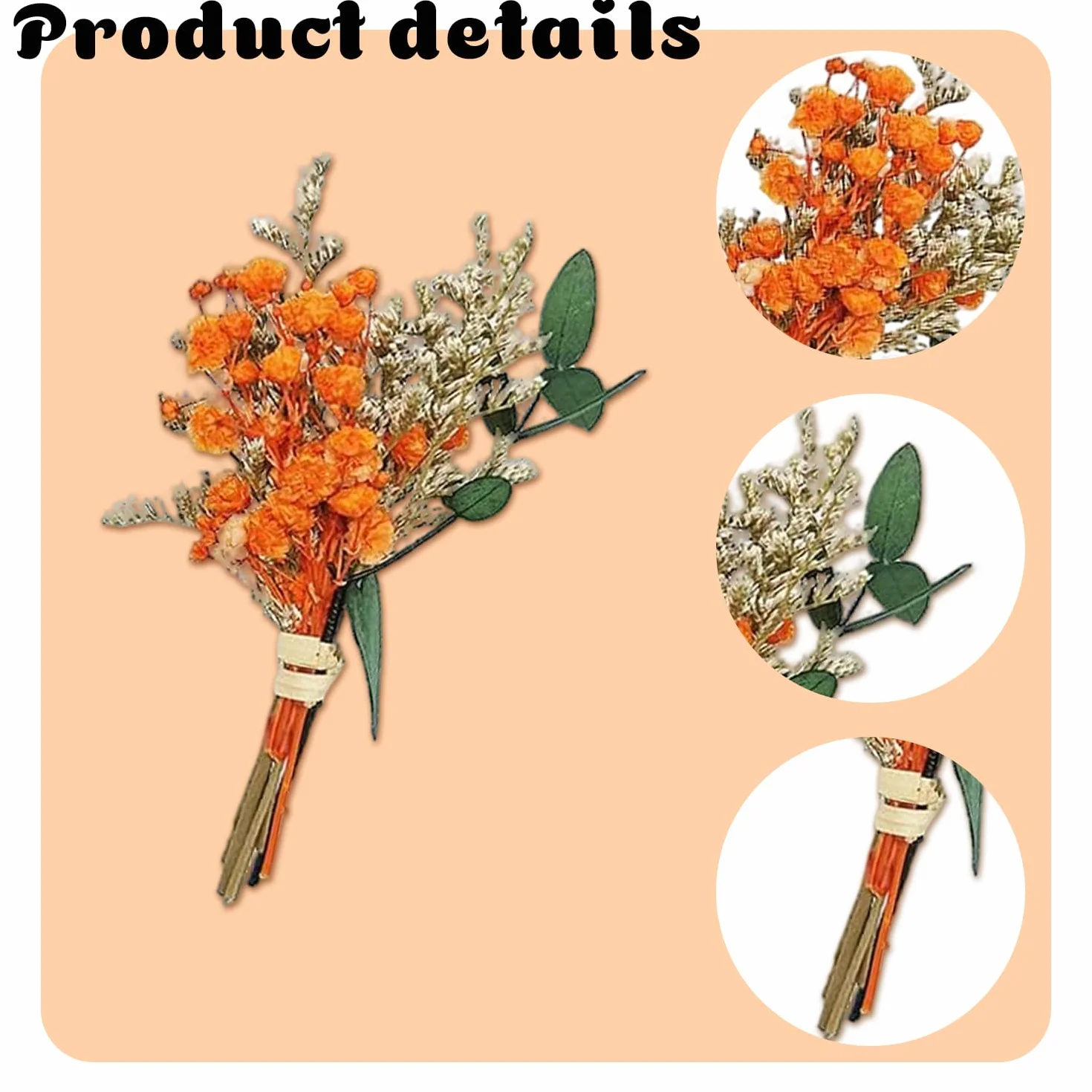 Ramos Miniaturas de Flores Secas Decoración Natural 10 Piezas para Scrapbooks Bullet Journals Álbumes
