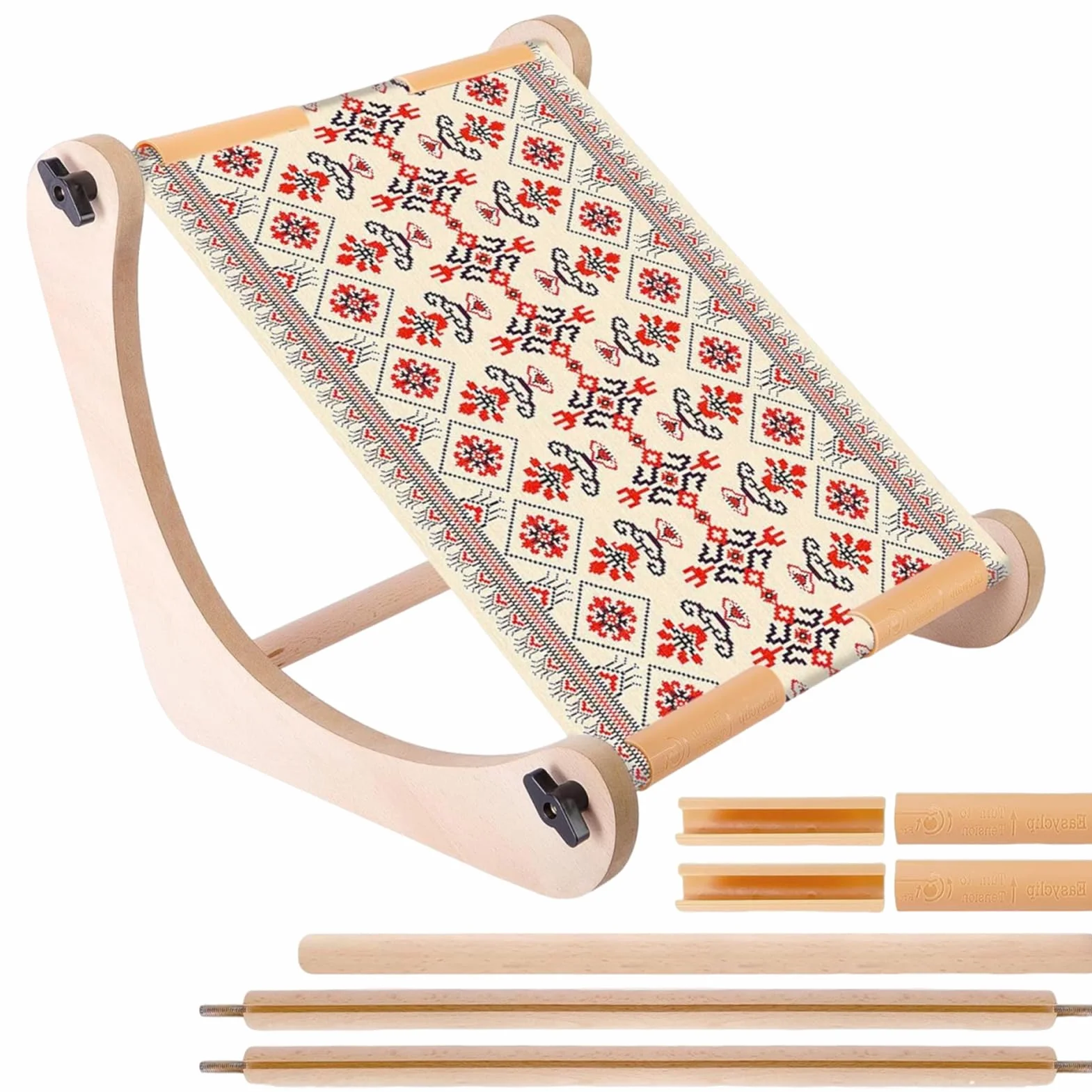 Soportes Para Bordado Manual Costura Suministros Accesorios Marcos | Bastidor Bordado Madera Ajustable Accesorios Costura y Marcos Acolchado Hogar Viaje Mesa Cama Silla