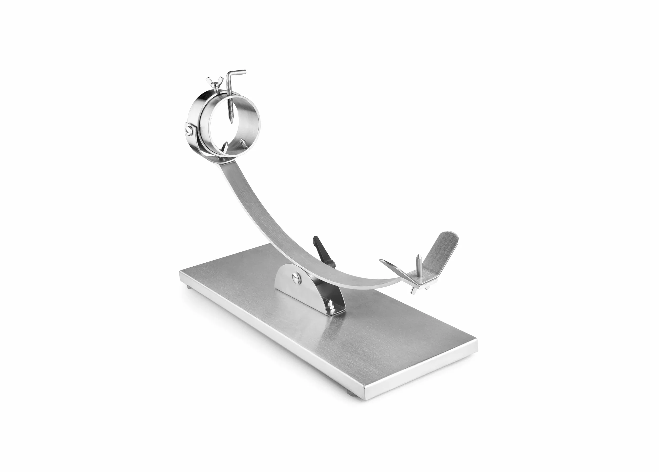 IBILI - Jamonero Basculante Giratorio Pro, Acero Inoxidable, 50 x 18 x 20,5 cms