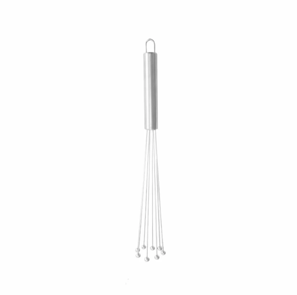Batidor Varillas Cocina Batidor De Huevos Manual De Acero Inoxidable Mezclador De Cocina De Bola Adecuado For Revolver Mezclar Batir Barillas Batir Batidor De Huevo(25cm)