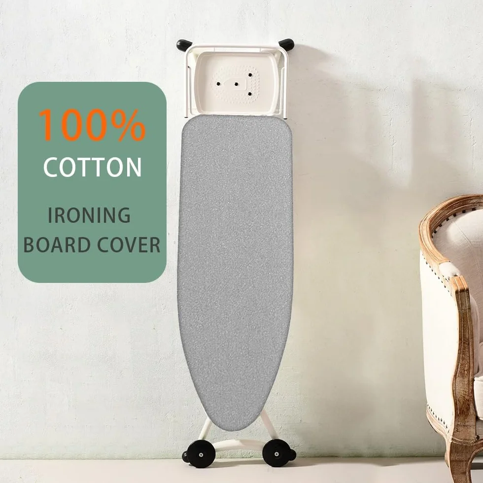 Funda de Repuesto para Tabla de Planchar con Relleno, 33 x 91 cm, Resistente a Quemaduras, Acolchado Grueso, Ajustable, de algodón, fácil instalación (versión Calico)