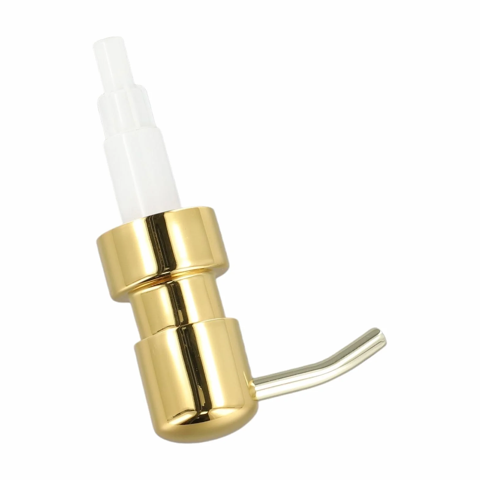 Dispensador de jabón, Cabezal de Bomba loción líquida, jabón Acero Inoxidable(Titanium Gold)