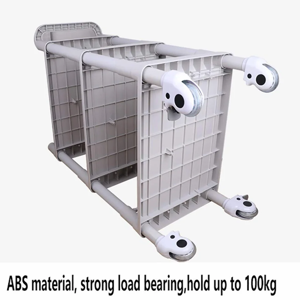 Carro de Almacenamiento Multifuncional, Vehículos de Reciclaje, Carro de Salón de Belleza con 2 Cajones de Abs, Carro de Equipo Médico para Clínica de Hospital con Ruedas de Freno, Cubo de Suci