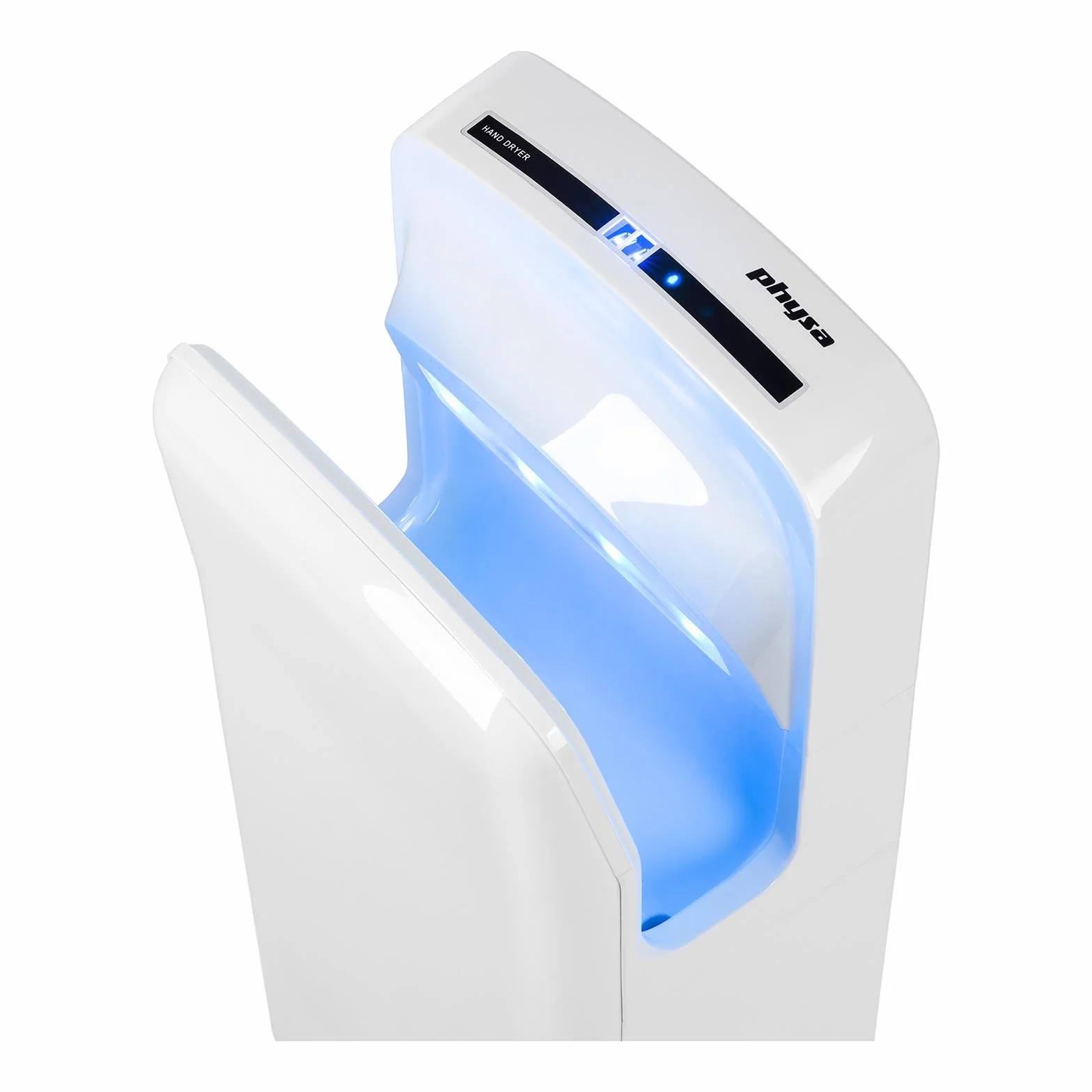 Physa ORIA White Secador de Manos Eléctrico Automático (Tiempo de Secado máx.: 5-7 s, Potencia de 1650 Watt, Flujo de Aire: 86 m/s)