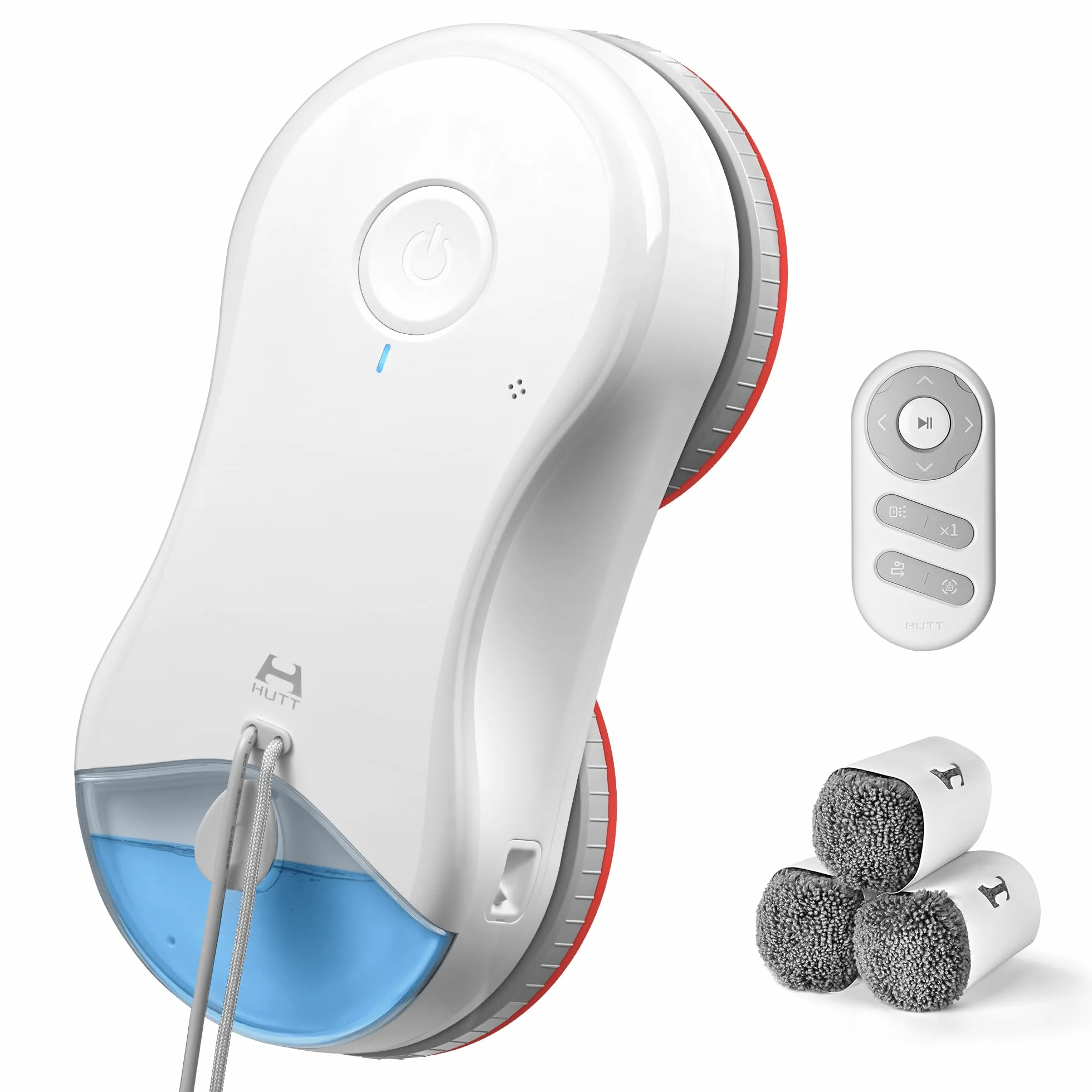 HUTT S55 Pro Robot Limpiacristales con Almohadillas 3D Flotantes, Succión hasta 6500Pa, Pulverización HydroJet, Navegación Slam 4.0, Depósito 80ml, Sistema de Seguridad Multicapa