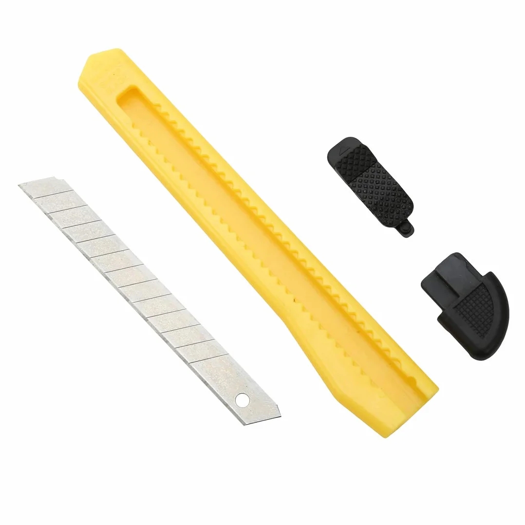 DIYSELF 24 Pack Box Cutters Bulk (9mm Wide Blade Cutter) Utility Knife Retractable, Razor Knife Exacto Knife, Compact, Extended Use for Heavy Duty Office, Home, Crafts, Hobby, Disposable Box Cutter