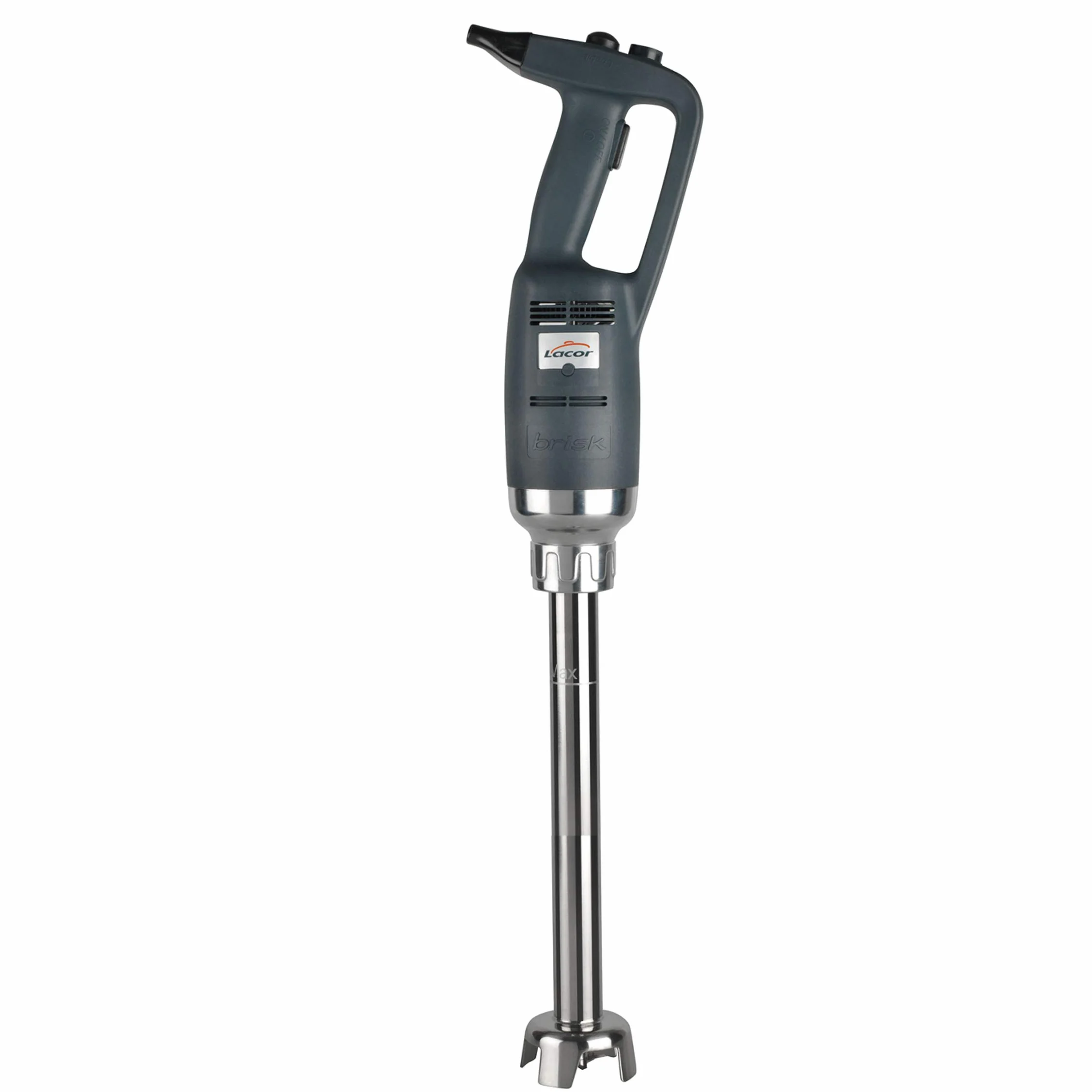 LACOR Brisk Batidora de mano, Trituradora Profesional, Brazos intercambiables, Velocidad variable 4.000-16.000 r.p.m, Mango ergonómico, Potencia: 500W, 40 cm, 500 W, Acero inoxidable