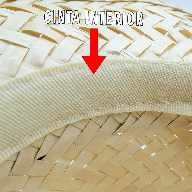 Gorros Personalizados Para Eventos - PACK 10 Sombreros con Tu Imagen o Frase - Sombreros de Paja Para Mujer y Hombre - Cinta de color a elegir - Natur