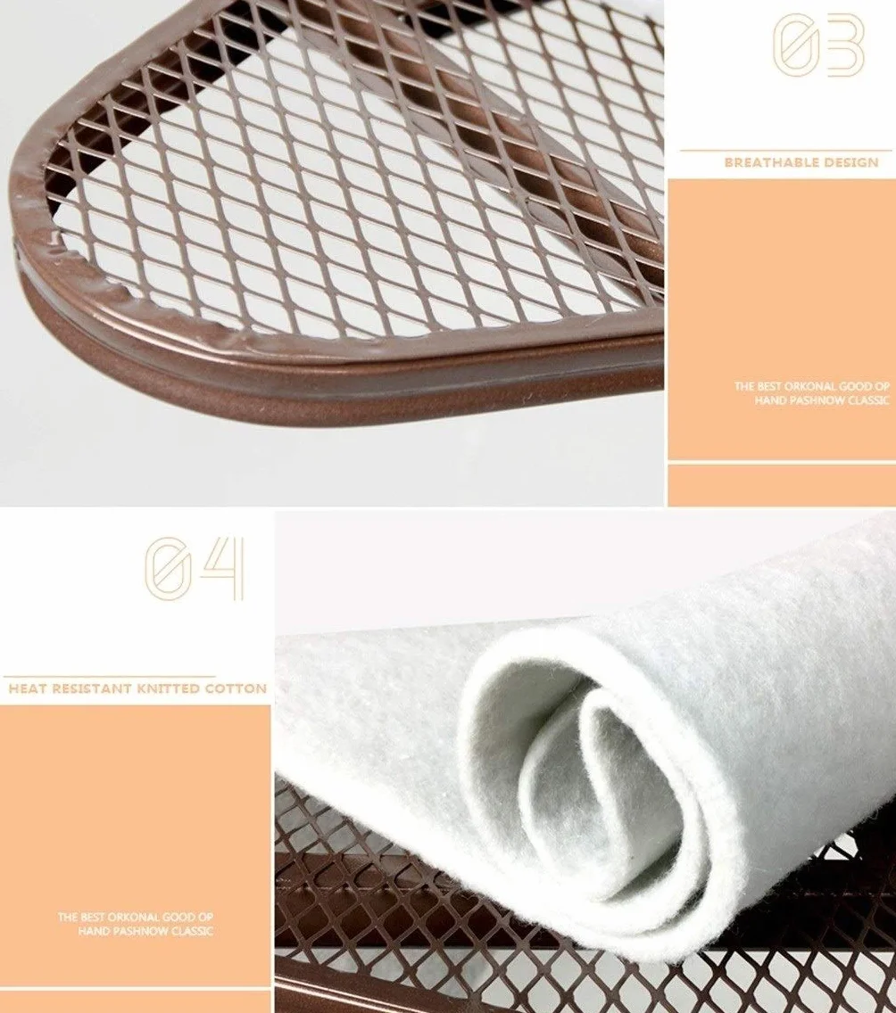 Tabla de Planchar de Hotel, Tabla de Planchar de Seguridad Gruesa Tabla de Planchar Ajustable de 5 velocidades, Acero, con Soporte de Manga retráctil Tablas de Planchar de 145 * 34 * 90 cm (