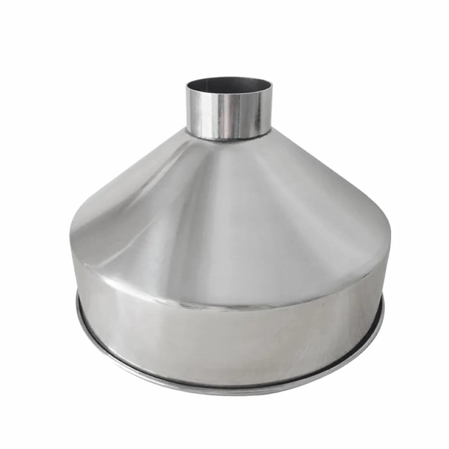 Embudo Grande de Acero Inoxidable 304 para Maquinaria de Refinación Industrial de Alimentos, 24cm 28cm