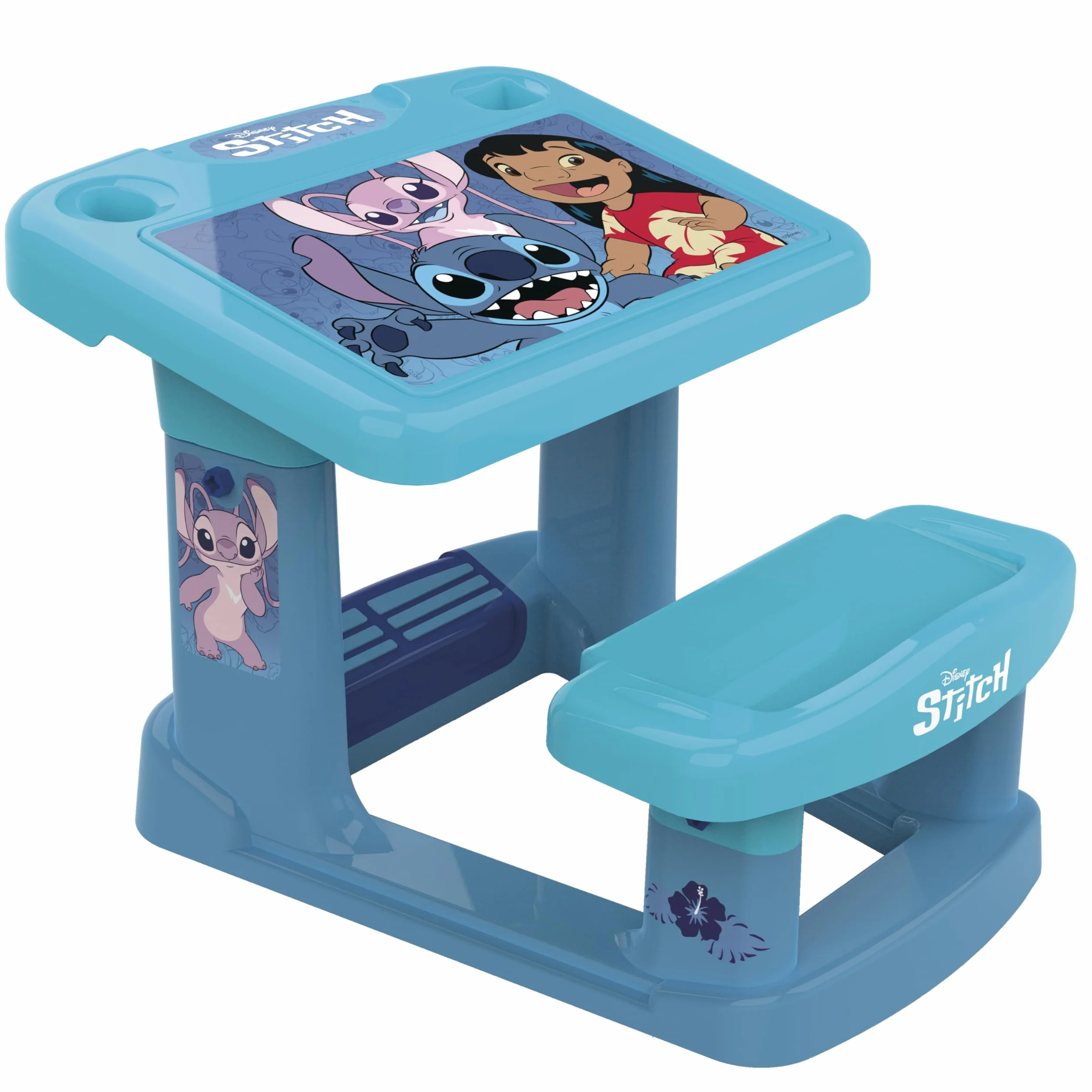 Pupitre Infantil Stitch 3-6 años con Gran Superficie de Trabajo Incluye Láminas