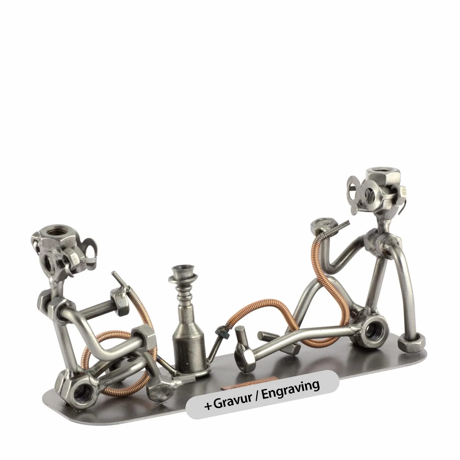 Steelman24 I Pipa De Agua con Grabado Personal I Made in Germany I Idea para Regalo