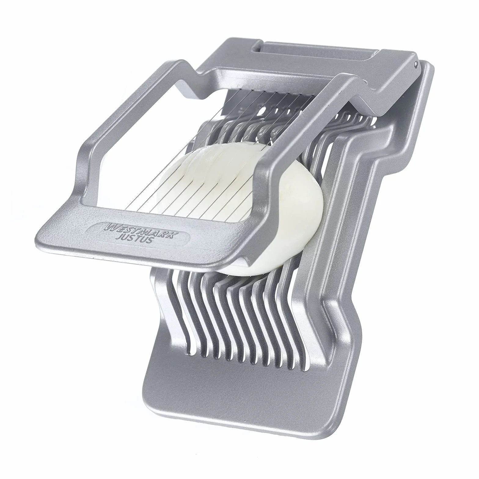 Westmark Cortador de huevos de acero inoxidable, aluminio, gris