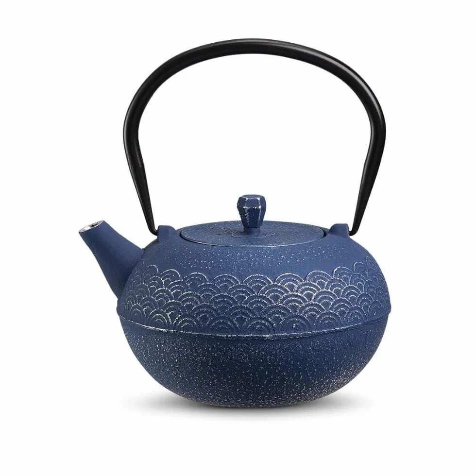 Tetera de hierro fundido Nami azul 1200 ml